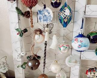 VINTAGE HAND BLOWN ORNAMENTS, EGYPTIAN
