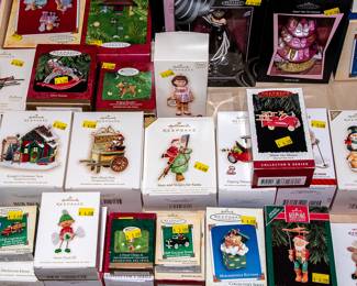 TABLES OF HALLMARK ORNAMENTS