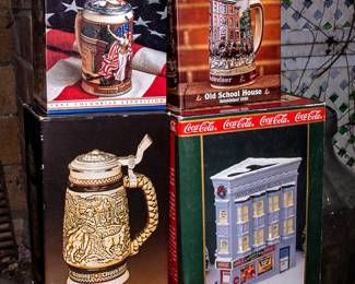 LARGE STEIN COLLECTION - BUDWEISER AND MORE