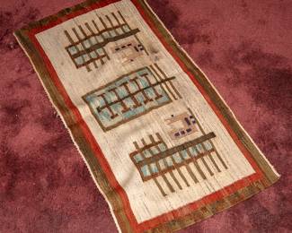 NAVAJO  YEI WOOL RUG