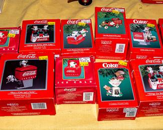 COKE COLLECTIBLE ORNAMENTS