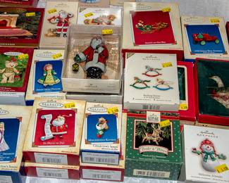 TABLES OF HALLMARK ORNAMENTS