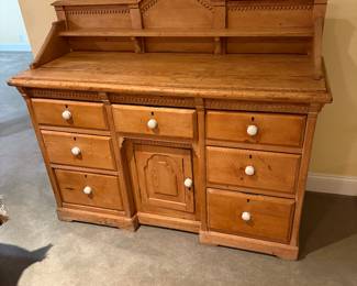 Antique Pine Credenza