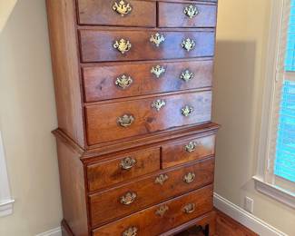 Antique Tall Chest of Drawers 77" High, 42" Wide, 23" Deep