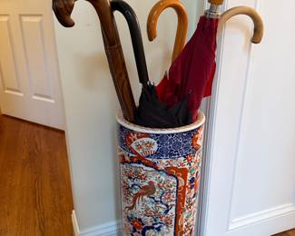 Antique Imari Umbrella Stand