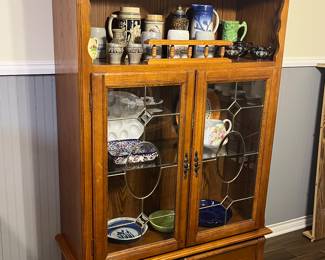 Solid oak display/storage case