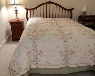 Queen size Headboard with frame and mattress set