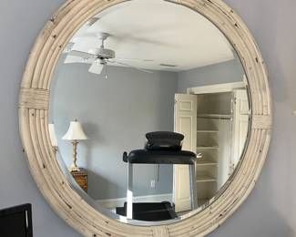 Large faux Bamboo mirror