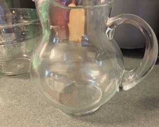 Glass pitcher 