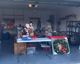 Lots of Christmas decorations