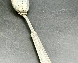 Antique Sterling Silver Handled Tea Infuser Spoon