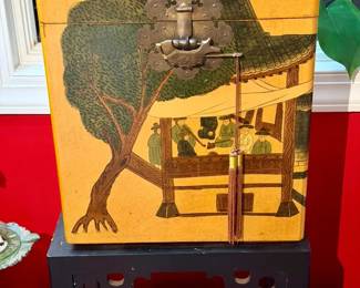 Korean Scholar’s Document Chest With Stand