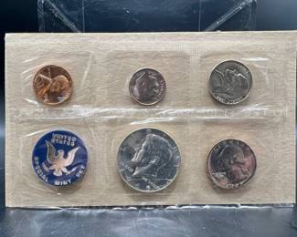 1965 United States Mint Coin Set — First Issue — San Francisco Mint — Silver Kennedy Half Dollar