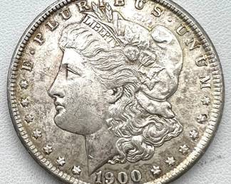 1900 Silver Morgan Dollar Coin