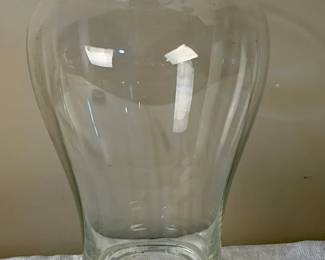 Large Sturdy Clear Vase