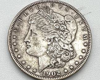 1902 Silver Morgan Dollar Coin