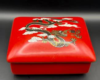 Gumps Red Dragon Trinket Box