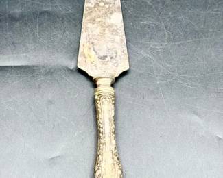 Signed Sterling Silver Handled Serving Knife