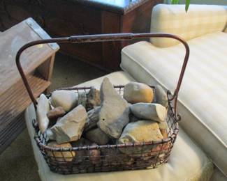 rocks in a basket = LOL