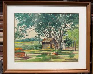 Original art by Harry Rossoll - an American artist and illustrator best known as one of the creators of Smokey Bear.