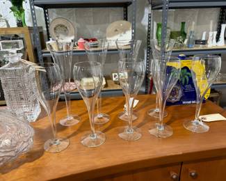 Fabulous vintage champagne glasses perfect for New Years Eve