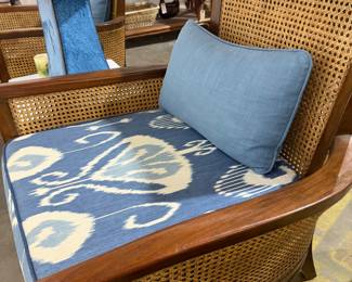 cane back vintage beautiful living room chairs (2)