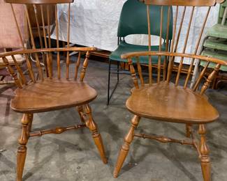 Vintage spindle chairs