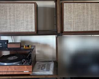 Vintage United Auto Record Player And Dynaco Speakers
