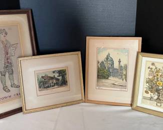 Vintage Framed Prints CrossStitch