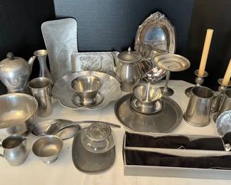 Pewter, Aluminum Stainless Steel Kitchenware