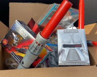 Star Wars And Star Trek Pieces And Toys