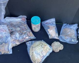 Shards And Pieces Of Prehistoric, Broken Pottery