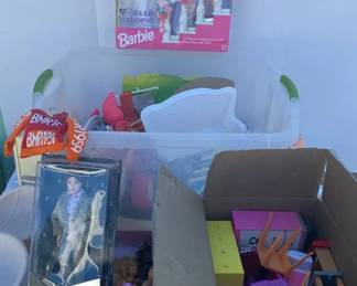 Barbie, Other dolls, and Furniture