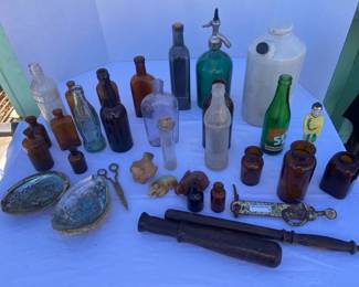 Vintage Bottles And More Decor