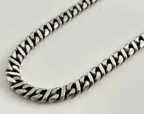 Heavy Sterling Silver Classic Link Design Necklace - 24 1/2" (61.9 Grams)