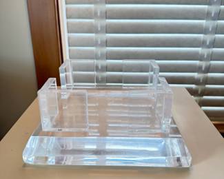 Vintage Lucite Napkin Holder