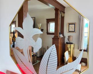 Vintaged Octagonal Windsor Art Mirror