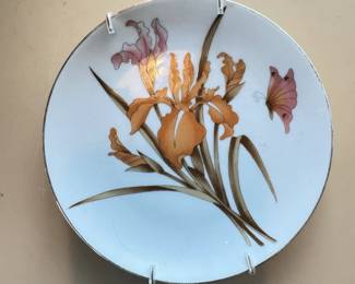 Vintage Japanese hand-painted decorative plate