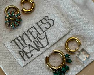 2 Pairs of Timeless Pearly Hoops