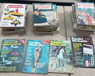 Vintage 34 Piece Popular Mechanics Magazines Collection