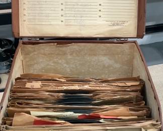Vintage 78 RPMs Records with Case