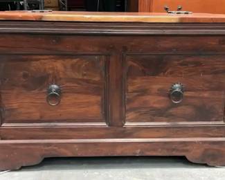 Handmade Wood Storage Trunk 