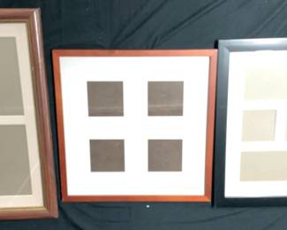 3 Picture Frames Of Assorted Sizes For Pictures