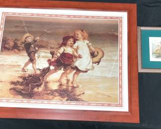 2 Vintage Era Prints In Frames