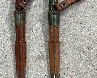  04 Pair of Vintage Finnish Puuko Knives with Sheaths 