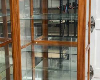 Oak Wood Curio Cabinet