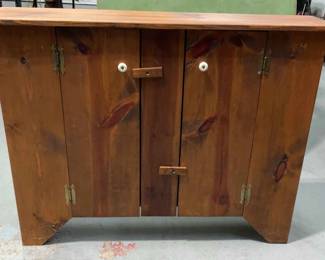 Vintage Wooden Hutch Top Cabinet
