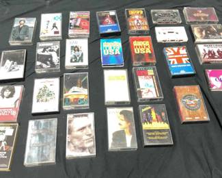 Collection of 28 Cassette Tapes