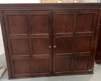 2 Door Mahogany Wood Armoire