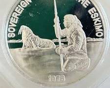 27 Grams .999 Fine Silver "Sovereign Nation of the Eskimo" in Capsule